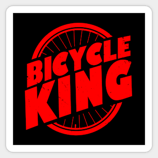 Bicycle King Cycling Gift For Male Cyclist Sticker